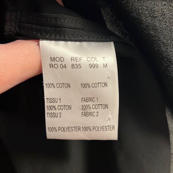 Carven Black Cotton Blend Dress M - Picture 5 of 6